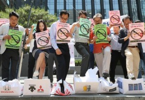 　７月５日、日本政府が韓国向けの半導体材料輸出に対する規制を発動したことを受け、韓国では日本製品のボイコットを呼び掛ける動きが出ている。提供写真。写真はソウルで撮影（２０１９年　ロイター）